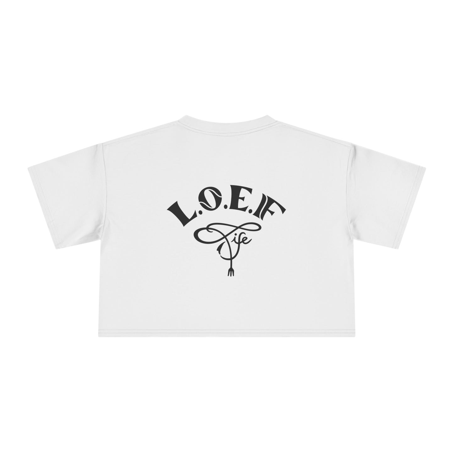 L.O.E.F Foodie 4Life Vegan Crop Top (Violet)