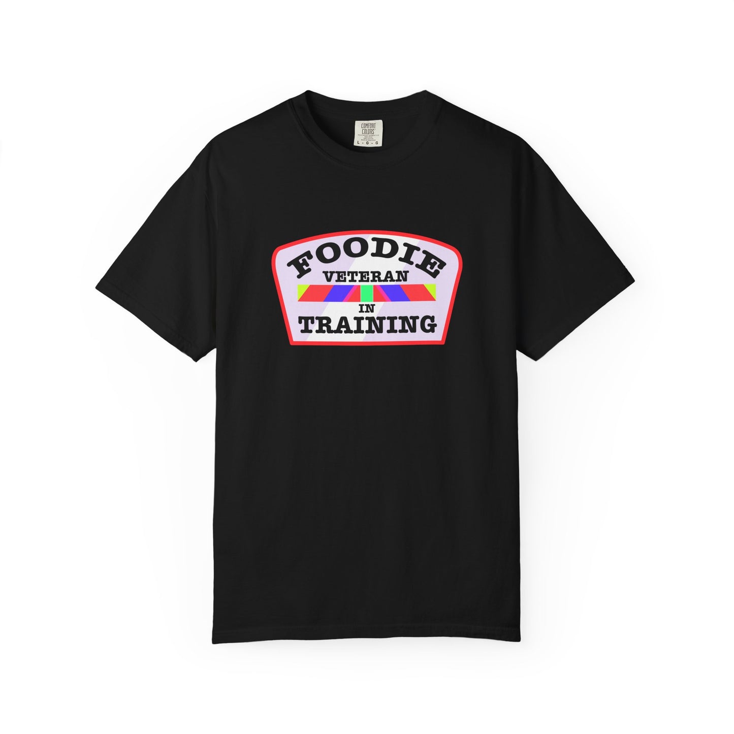L.O.E.F Foodie Veteran IN TRAINING Unisex Tee Shirt (Soft Pink)