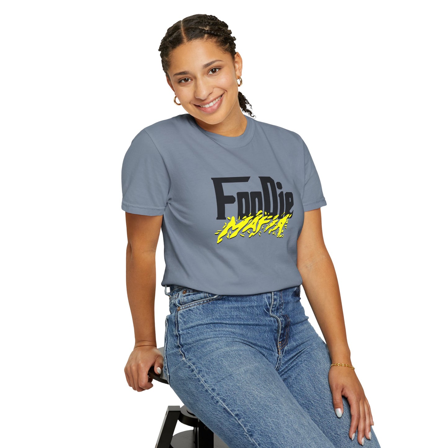 L.O.E.F Foodie Mafia Unisex Tee Shirt (Bright Yellow)