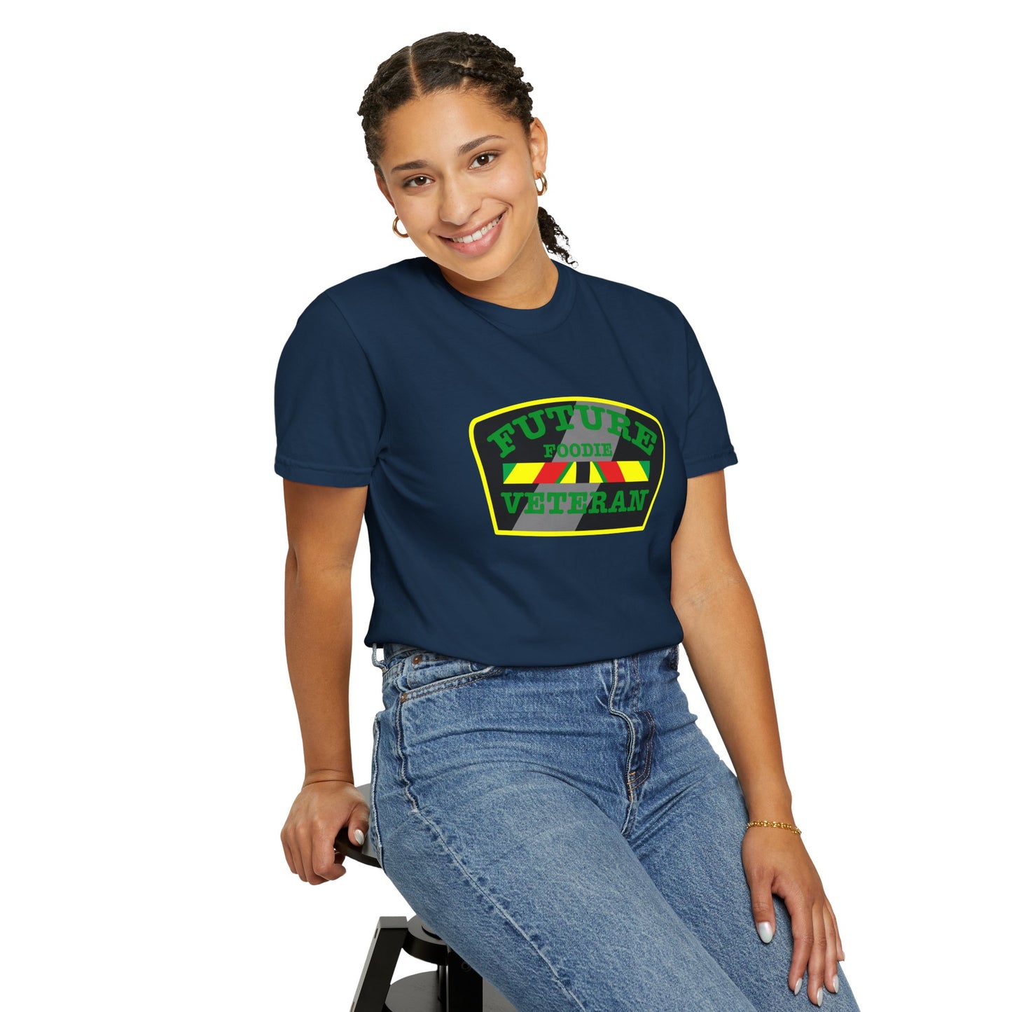 L.O.E.F Future Foodie Veteran Unisex Tee Shirt (Green)