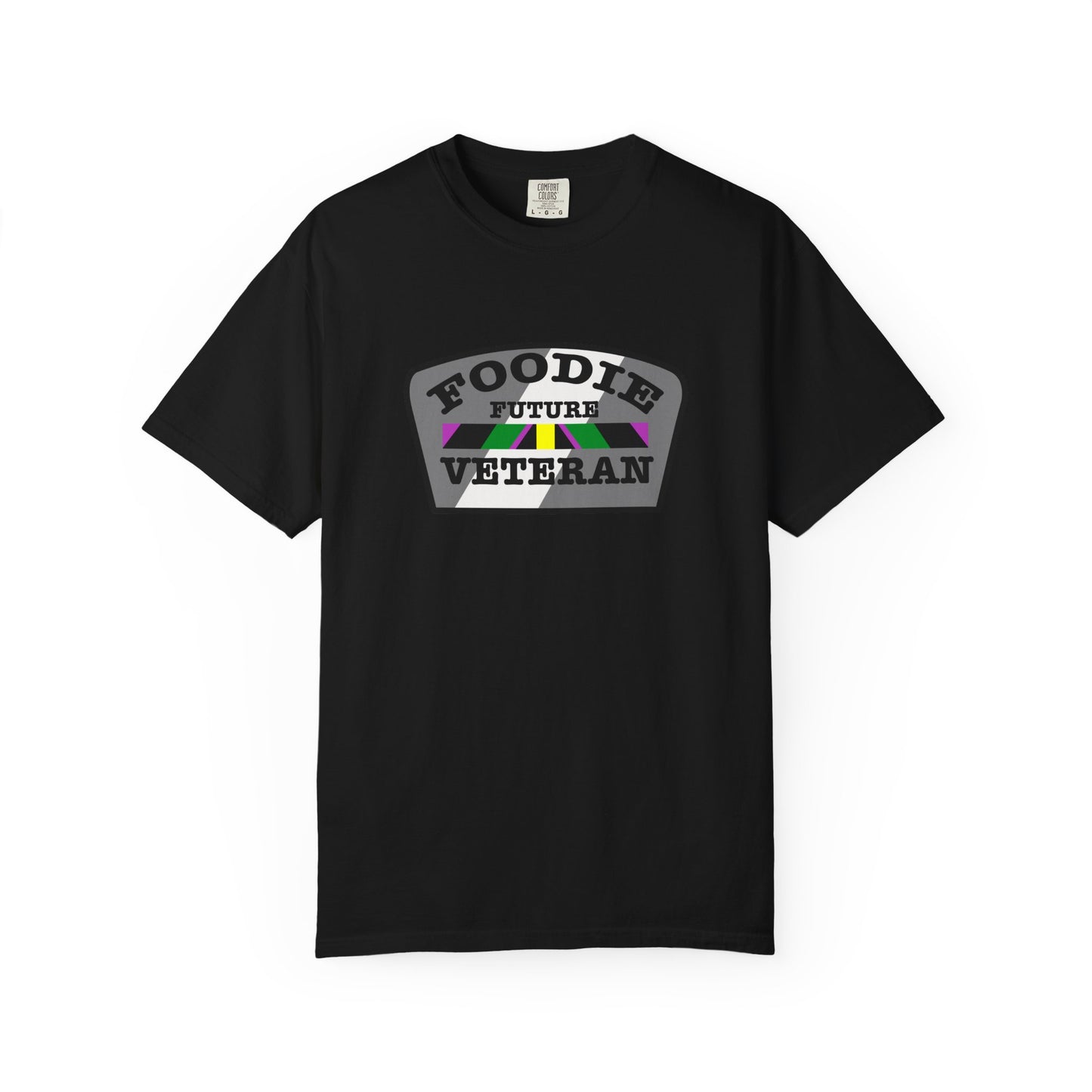 L.O.E.F Foodie Veteran FUTURE Unisex Tee Shirt (Gray)