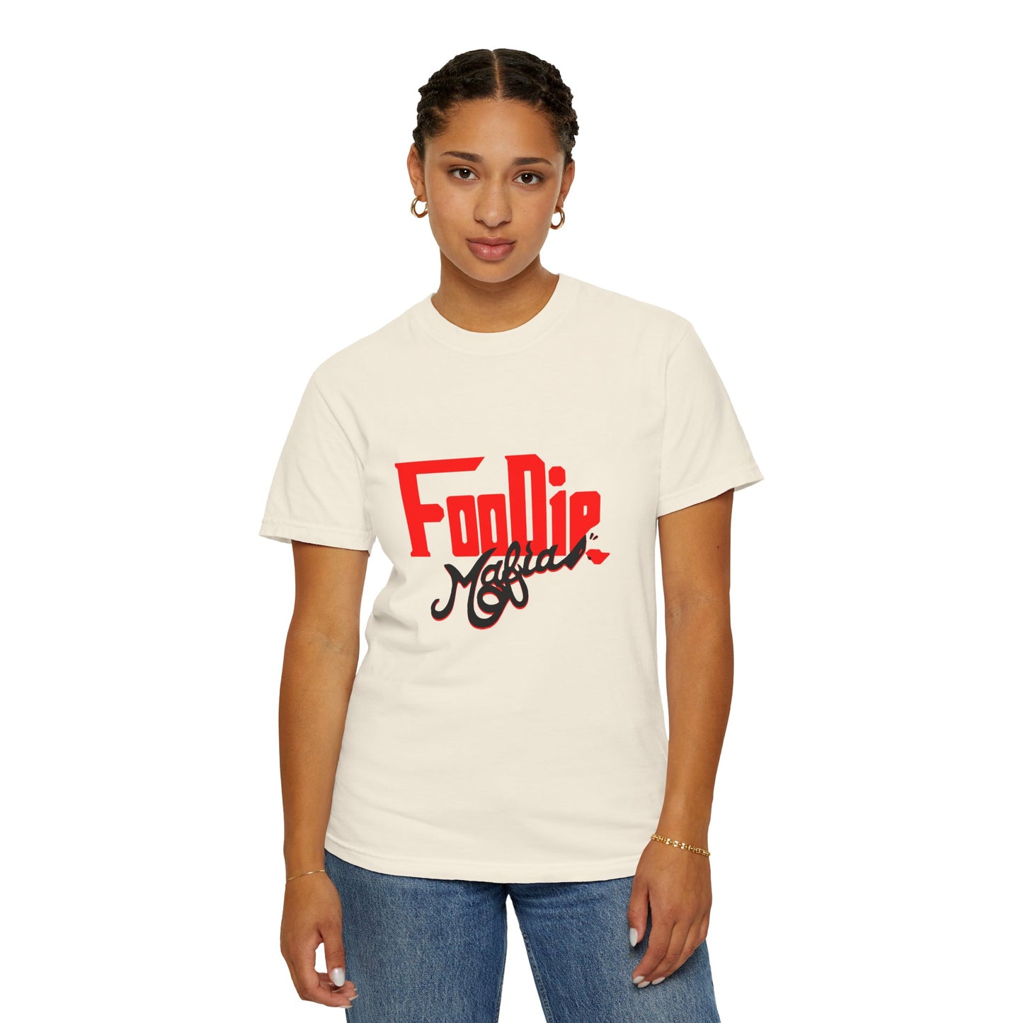 L.O.E.F Red Foodie Mafia Unisex Tee shirt (Black)
