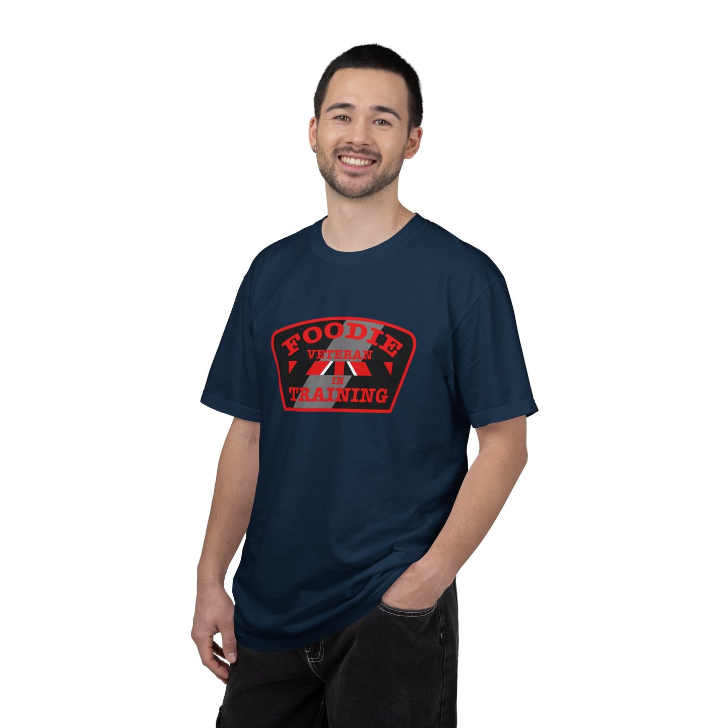 L.O.E.F Foodie Veteran IN TRAINING Unisex Tee Shirt (Red)