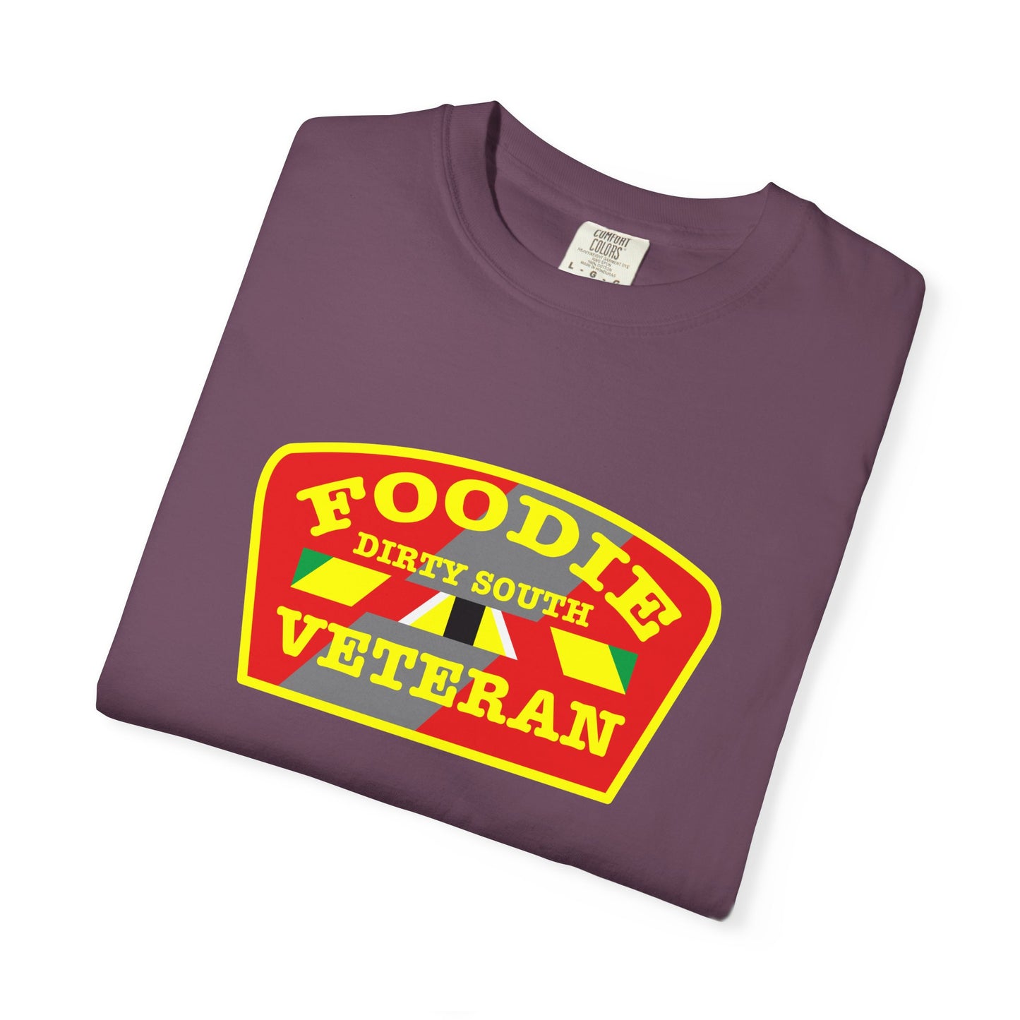 L.O.E.F Foodie Veteran DIRTY SOUTH Unisex Tee Shirt (Yellow)