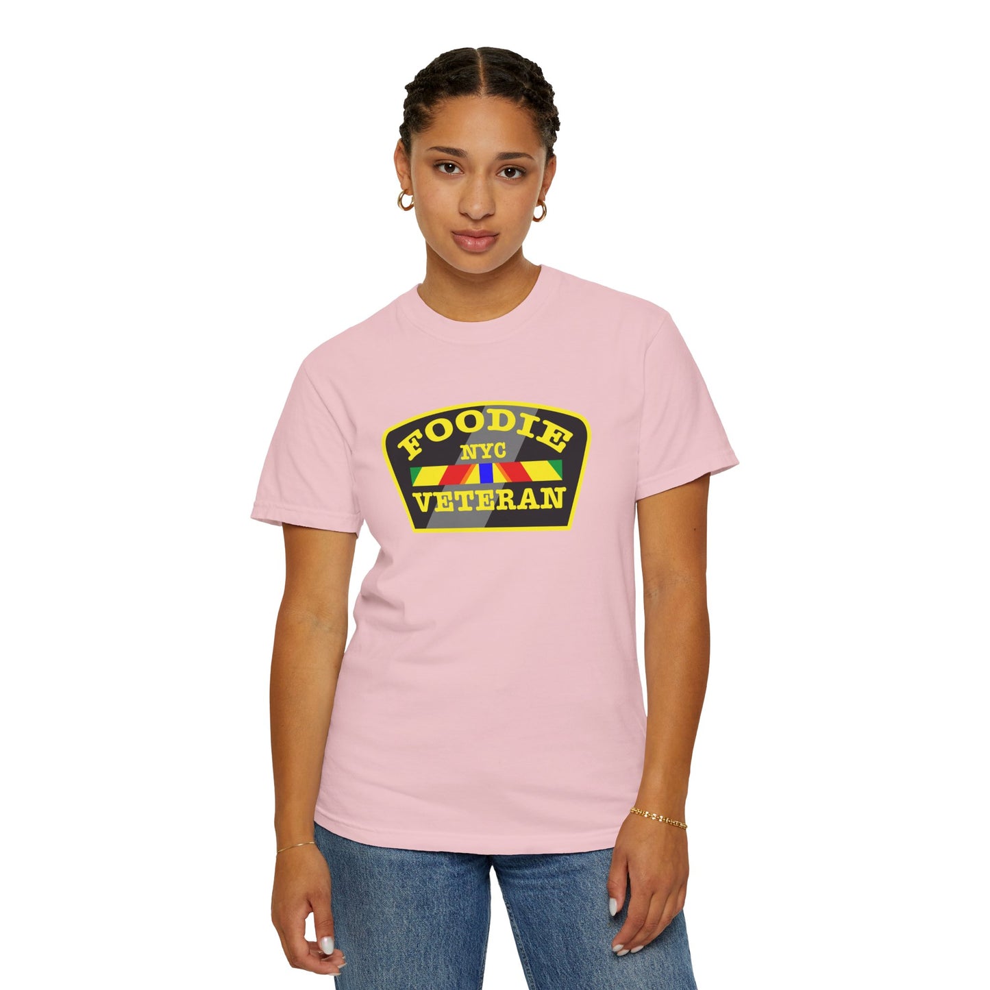 L.O.E.F Foodie Veteran NYC Unisex Tee Shirt (Yellow)