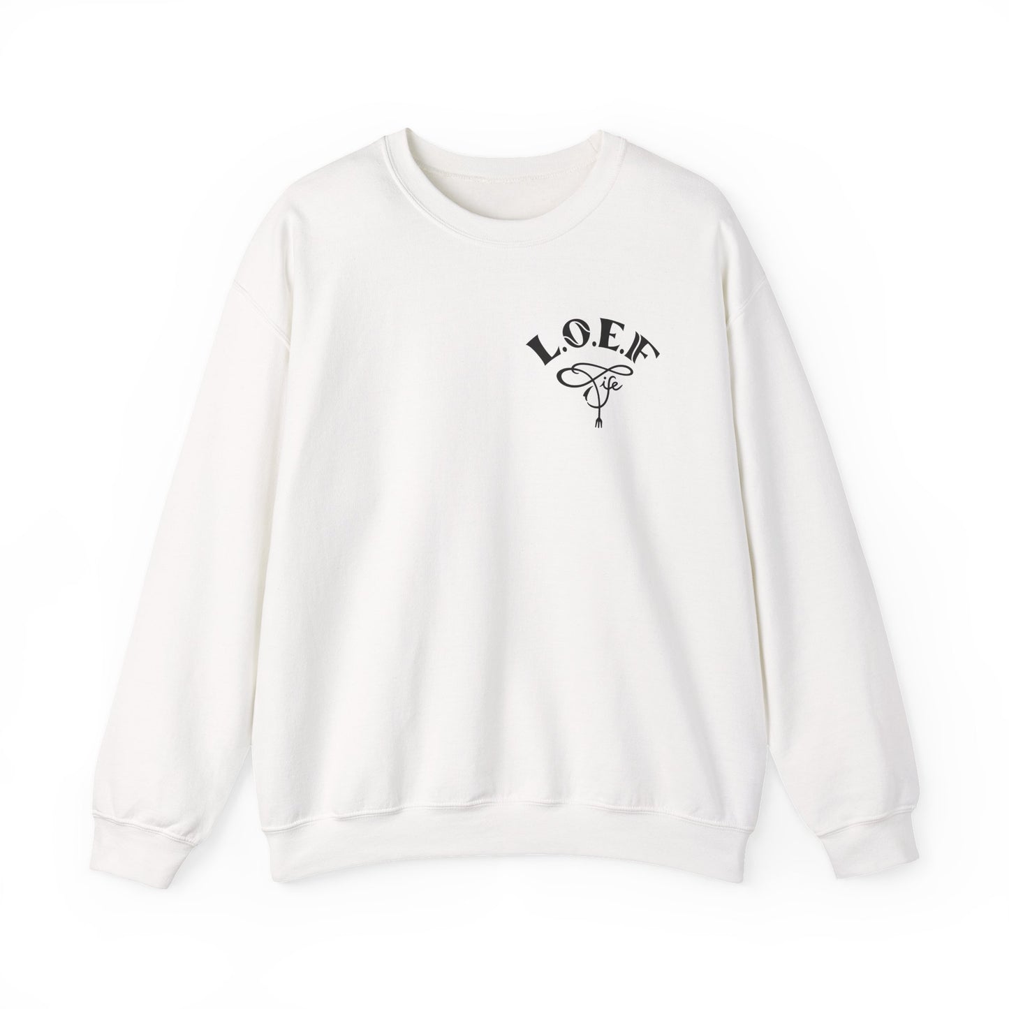 L.O.E.F Foodie 4Life Vegan Sweatshirt (Black)