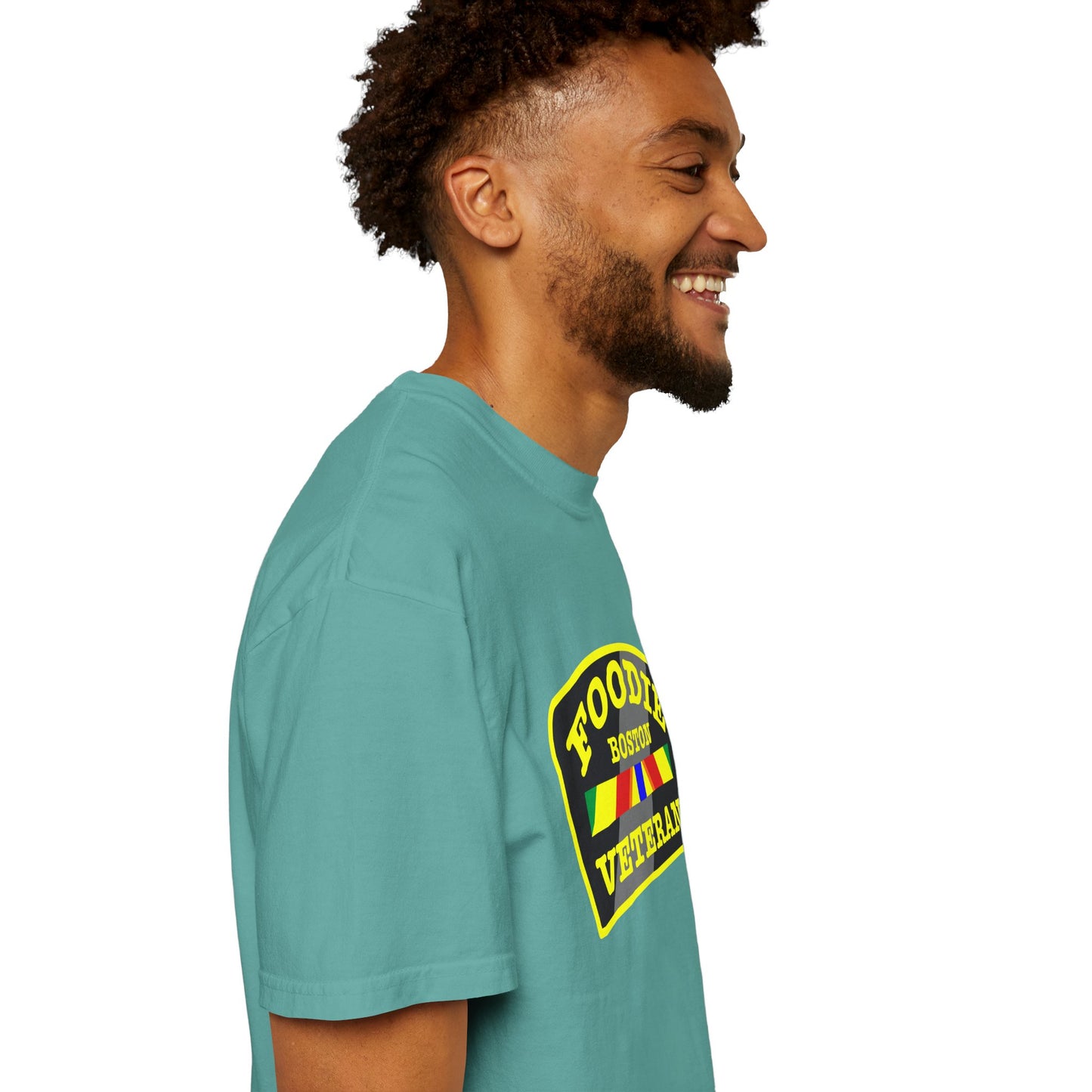 L.O.E.F Foodie Veteran BOSTON Unisex Tee Shirt (Yellow)
