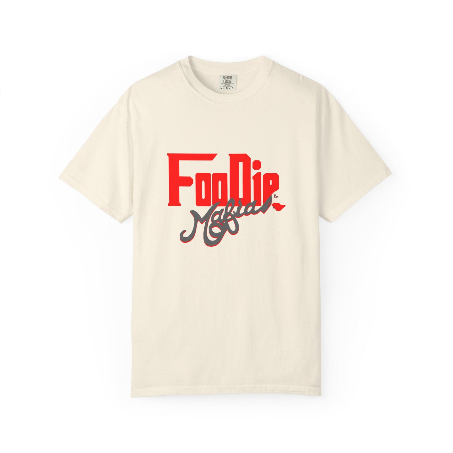 L.O.E.F Red Foodie Mafia Unisex Tee Shirt (Dark Grey)
