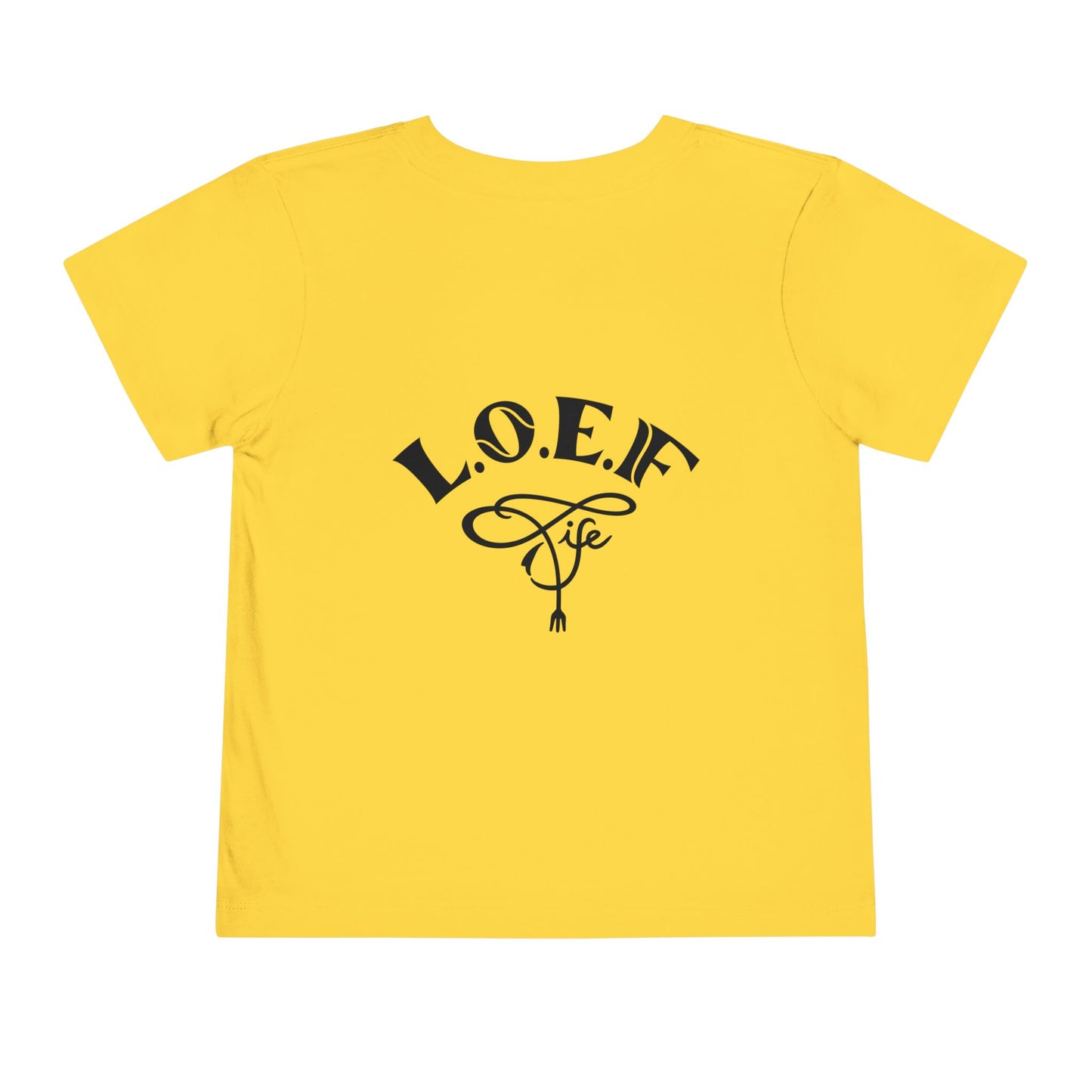 L.O.E.F Foodie 4Life Baby Tee Shirt  (Black)