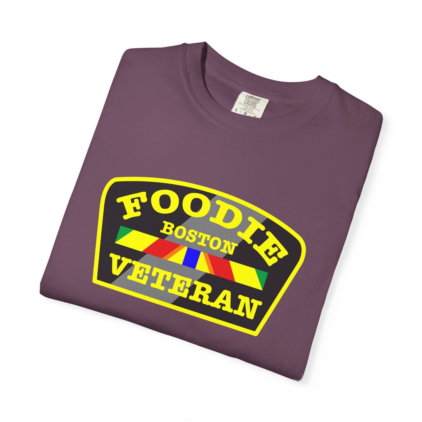 L.O.E.F Foodie Veteran BOSTON Unisex Tee Shirt (Yellow)