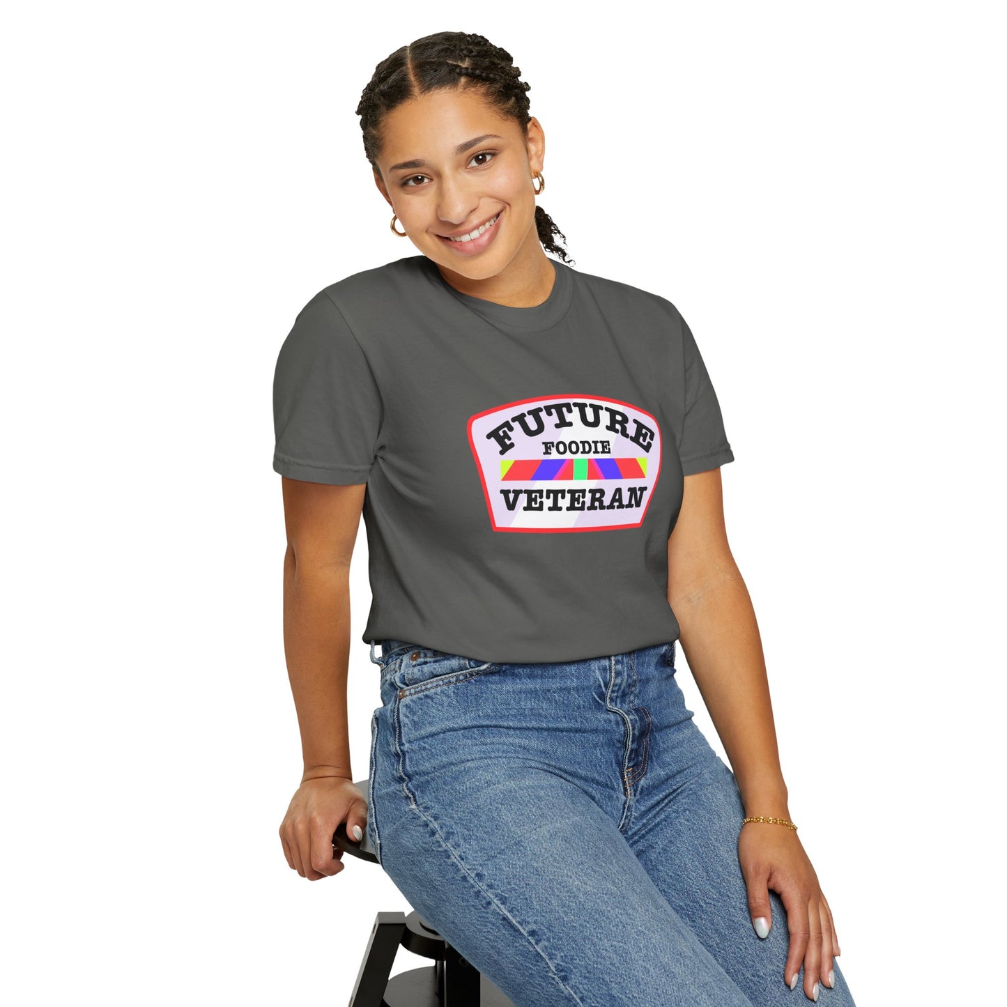 L.O.E.F Future Foodie Veteran Unisex Tee Shirt (Soft Pink)