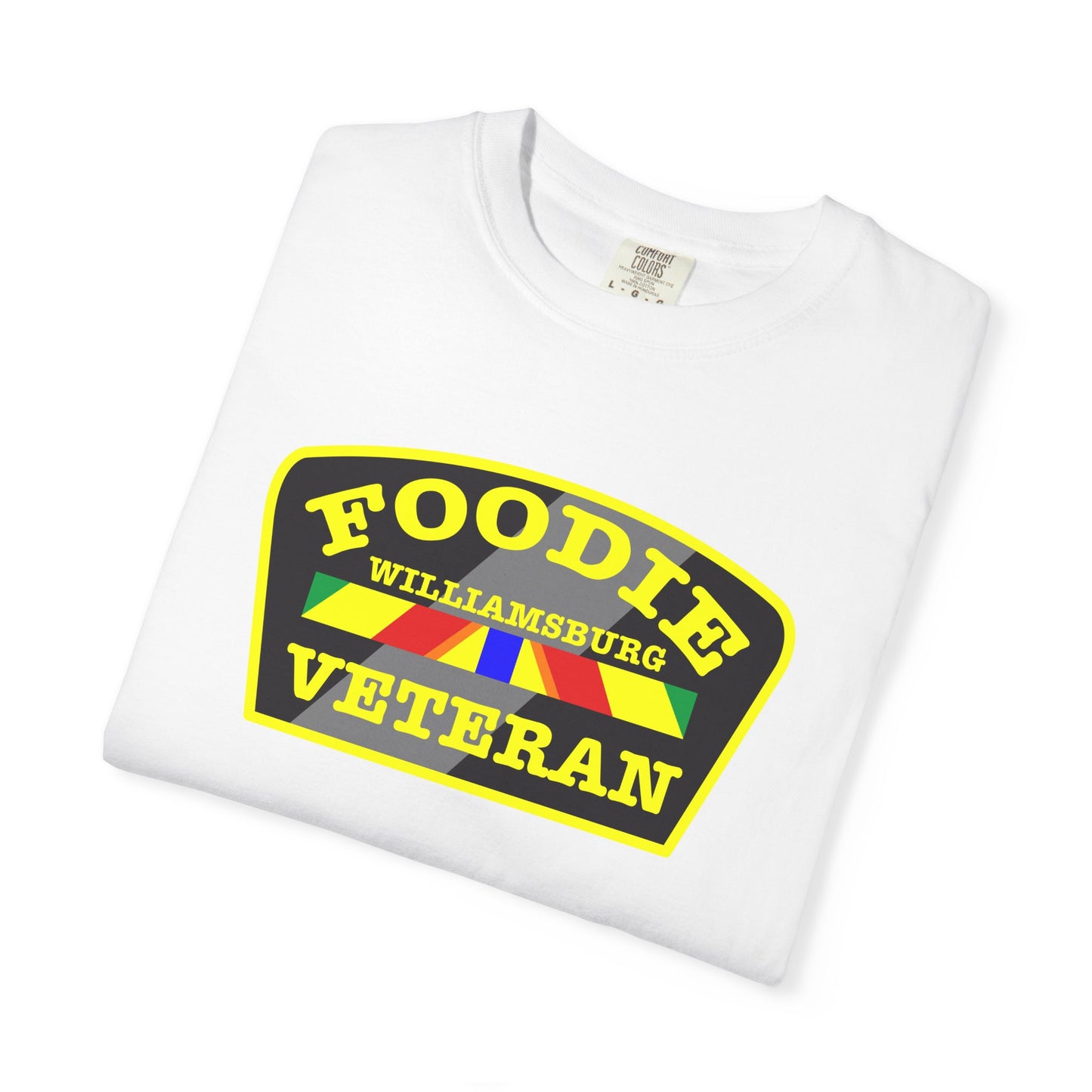 L.O.E.F Foodie Veteran WILLIAMSBURG Unisex Tee Shirt (Yellow)