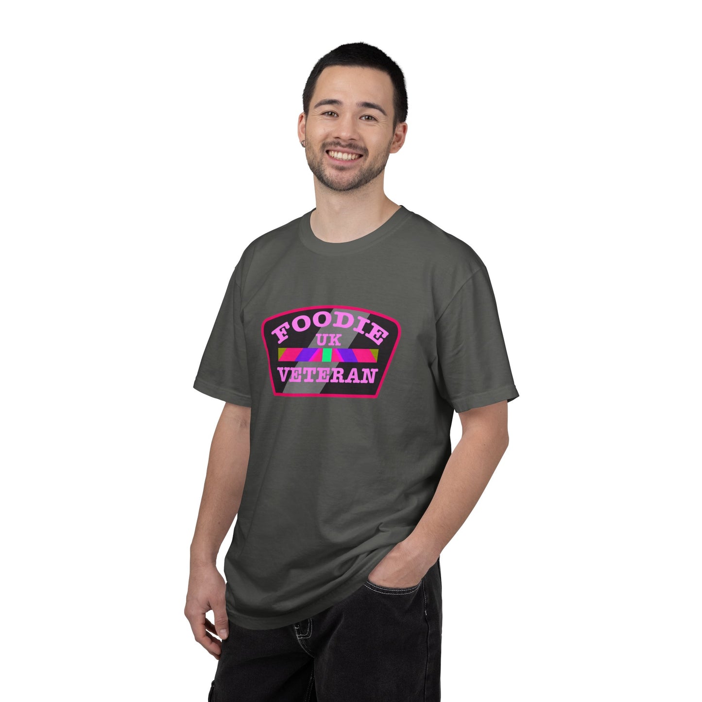 L.O.E.F Foodie Veteran UK Unisex Tee Shirt (Pink)