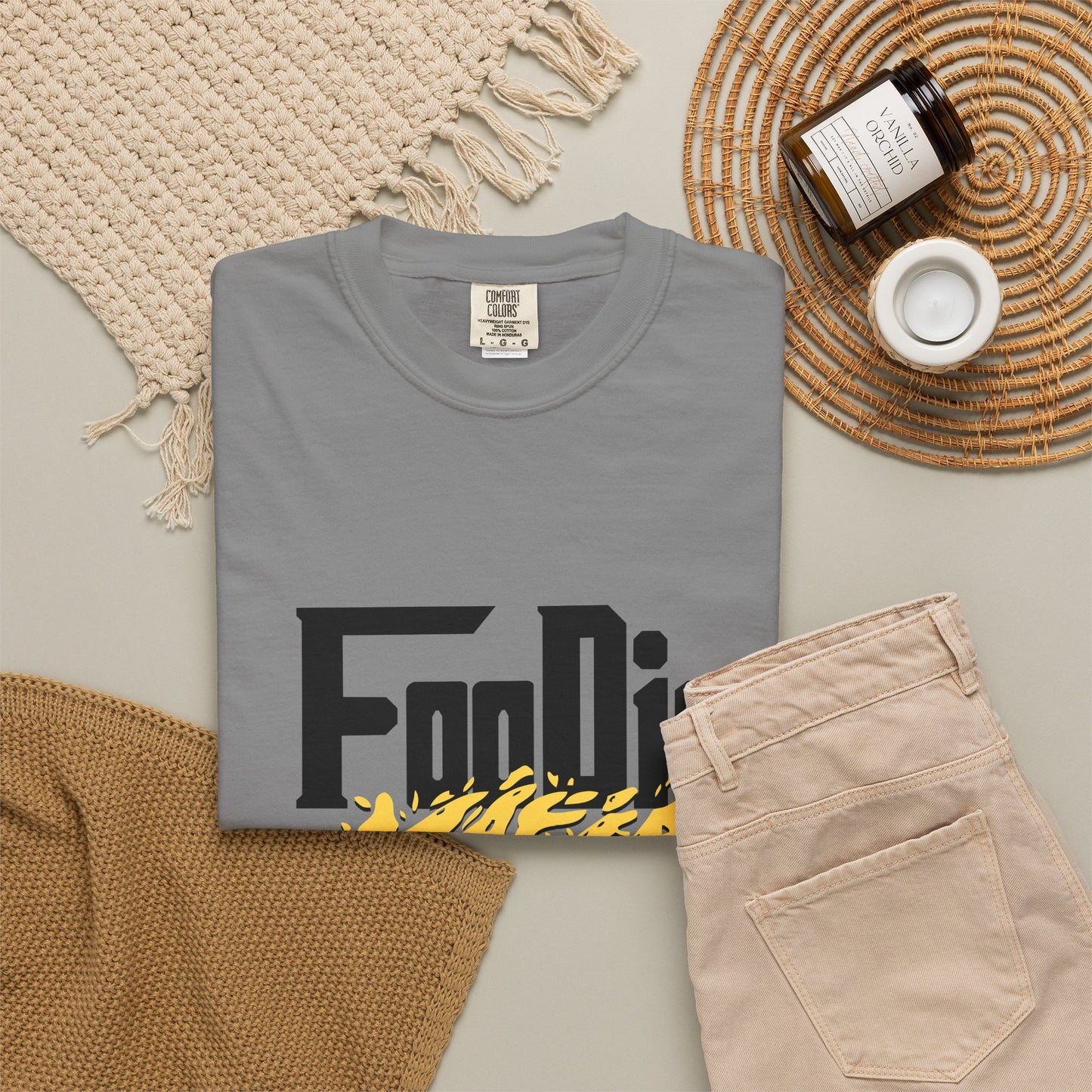 L.O.E.F Foodie Mafia Tee-Shirt (Mustard)
