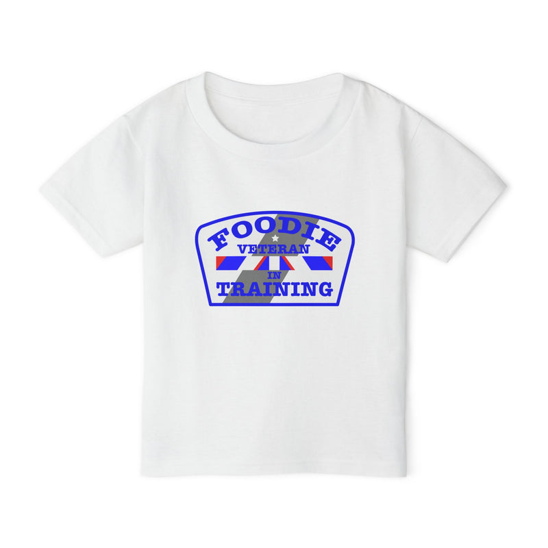 L.O.E.F Foodie Veteran In Training Toddler Tee Shirt (Blue)