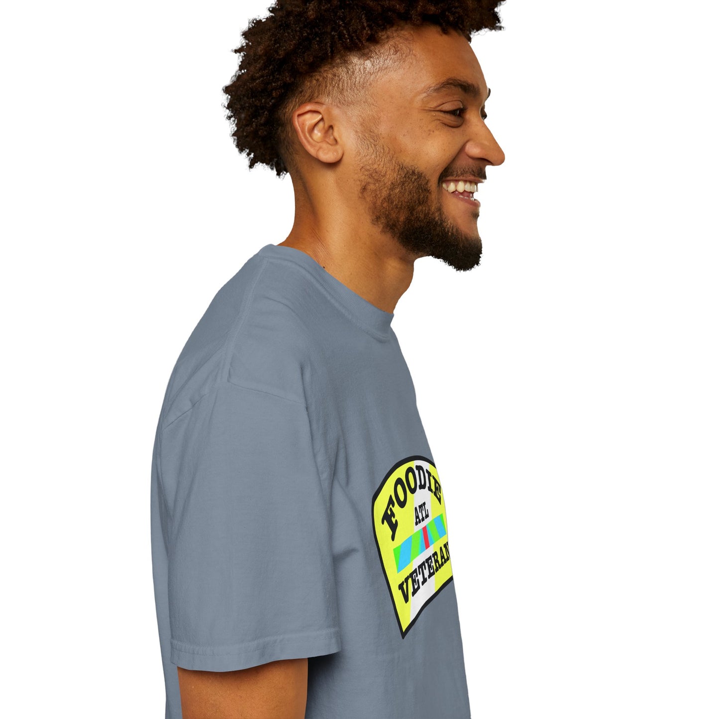 L.O.E.F Foodie Veteran ATL Unisex Tee Shirt (Yellow and Black)