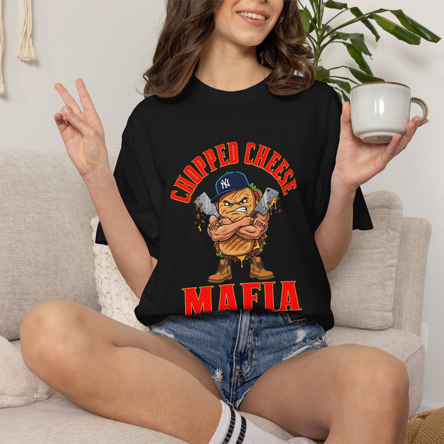 L.O.E.F Mafia Chopped Cheese Unisex Tee Shirt