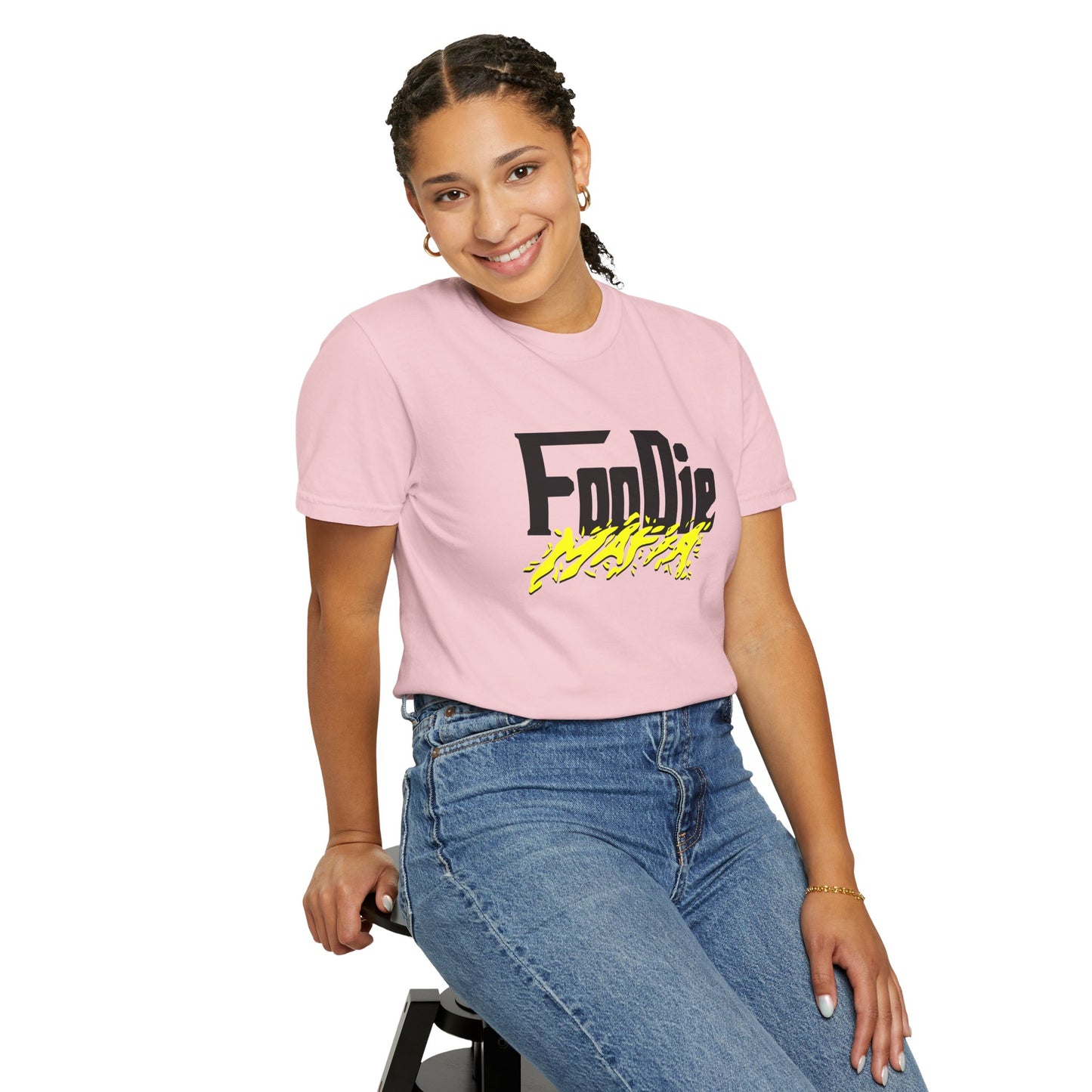 L.O.E.F Foodie Mafia Unisex Tee Shirt (Bright Yellow)