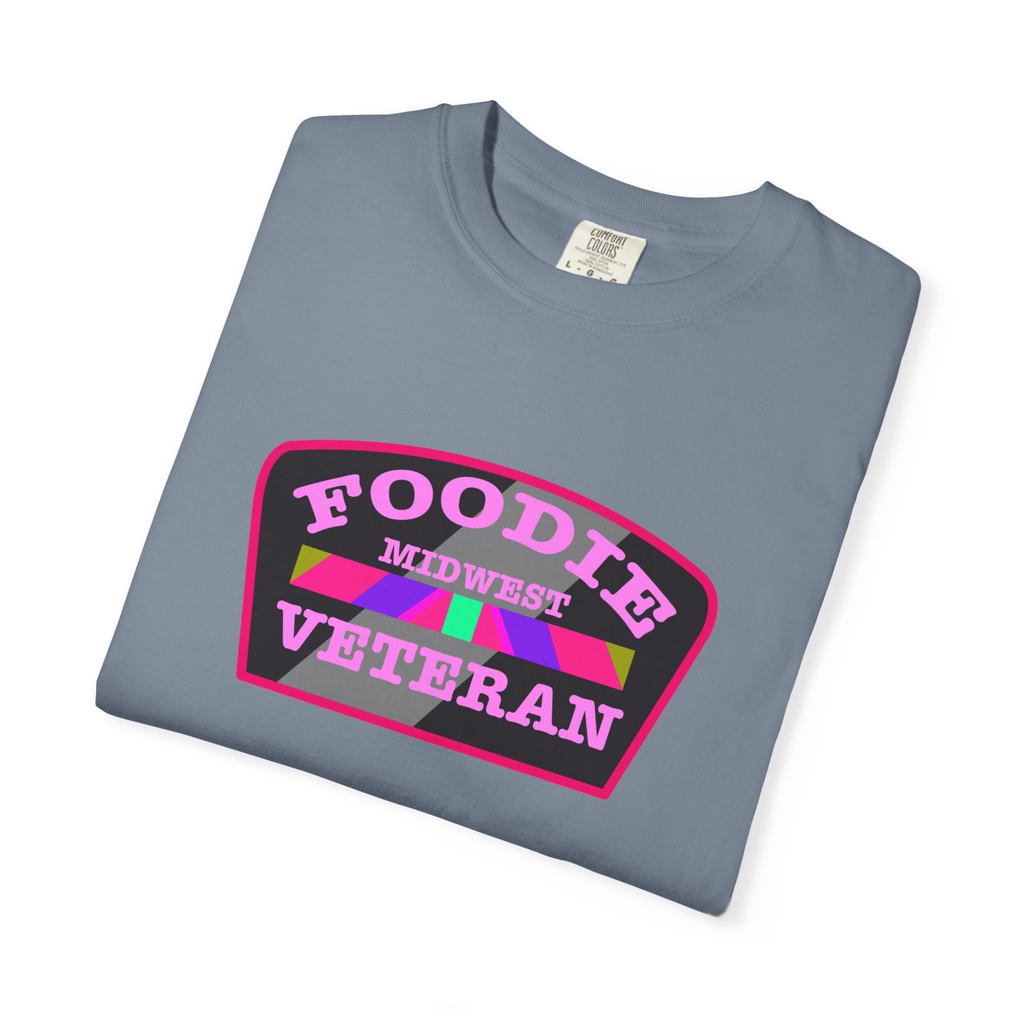 L.O.E.F Foodie Veteran MIDWEST Unisex Tee Shirt (Pink)