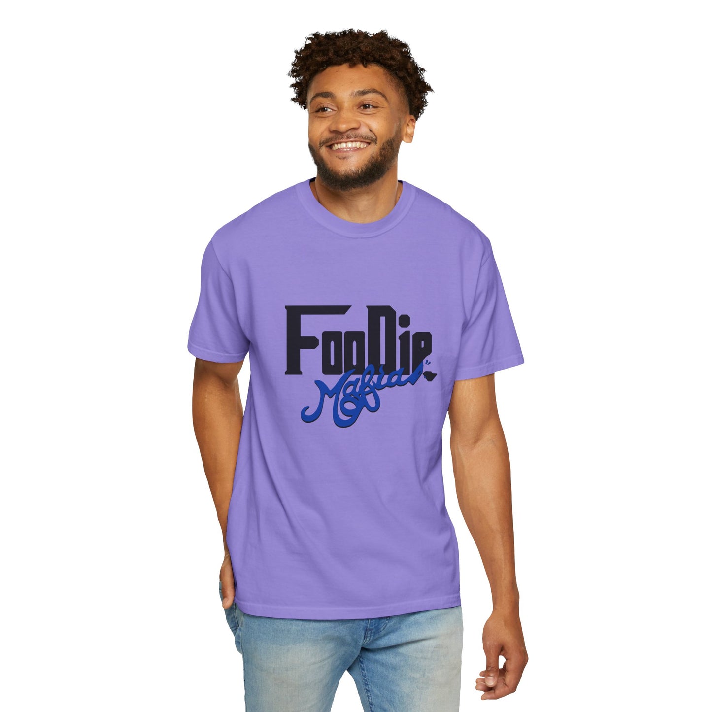 L.O.E.F Foodie Mafia Unisex Tee shirt (Cobalt Blue)