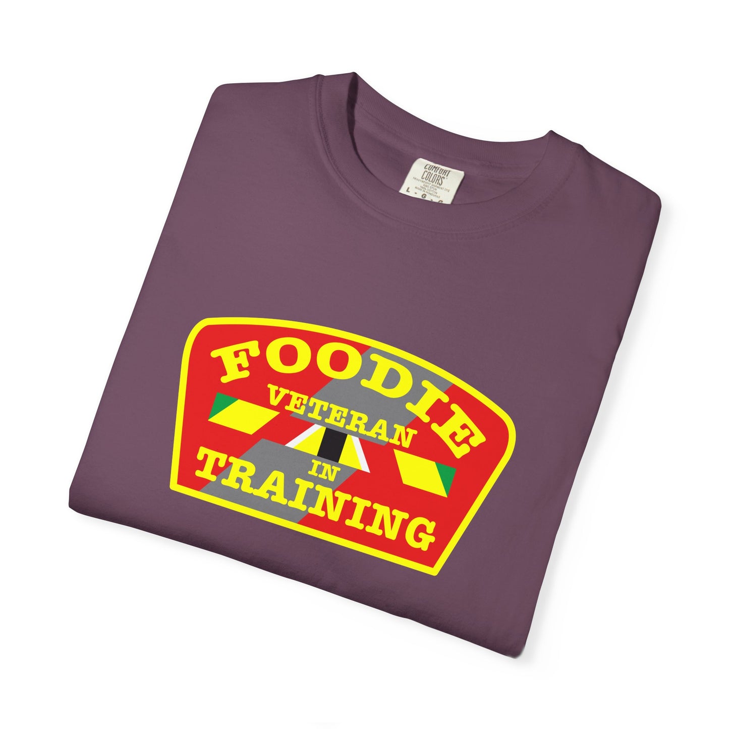 L.O.E.F Foodie Veteran IN TRAINING Unisex Tee Shirt (Yellow)