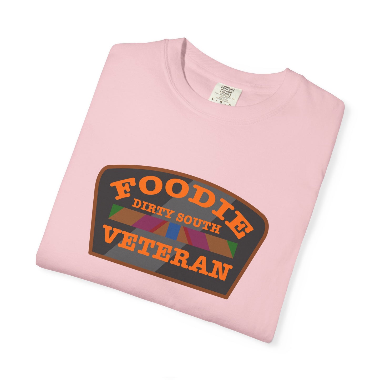 L.O.E.F Foodie Veteran DIRTY SOUTH Unisex Tee Shirt (Orange)