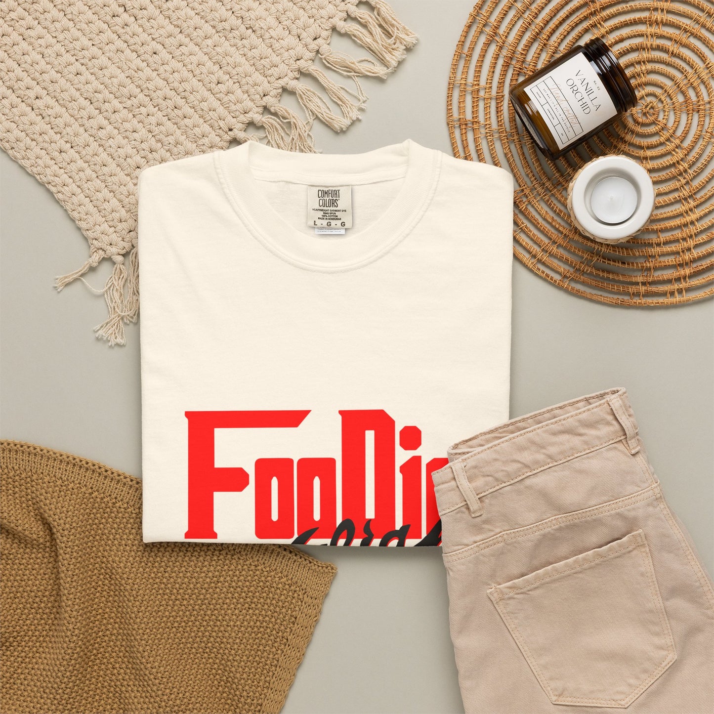 L.O.E.F Red Foodie Mafia Unisex Tee shirt (Black)