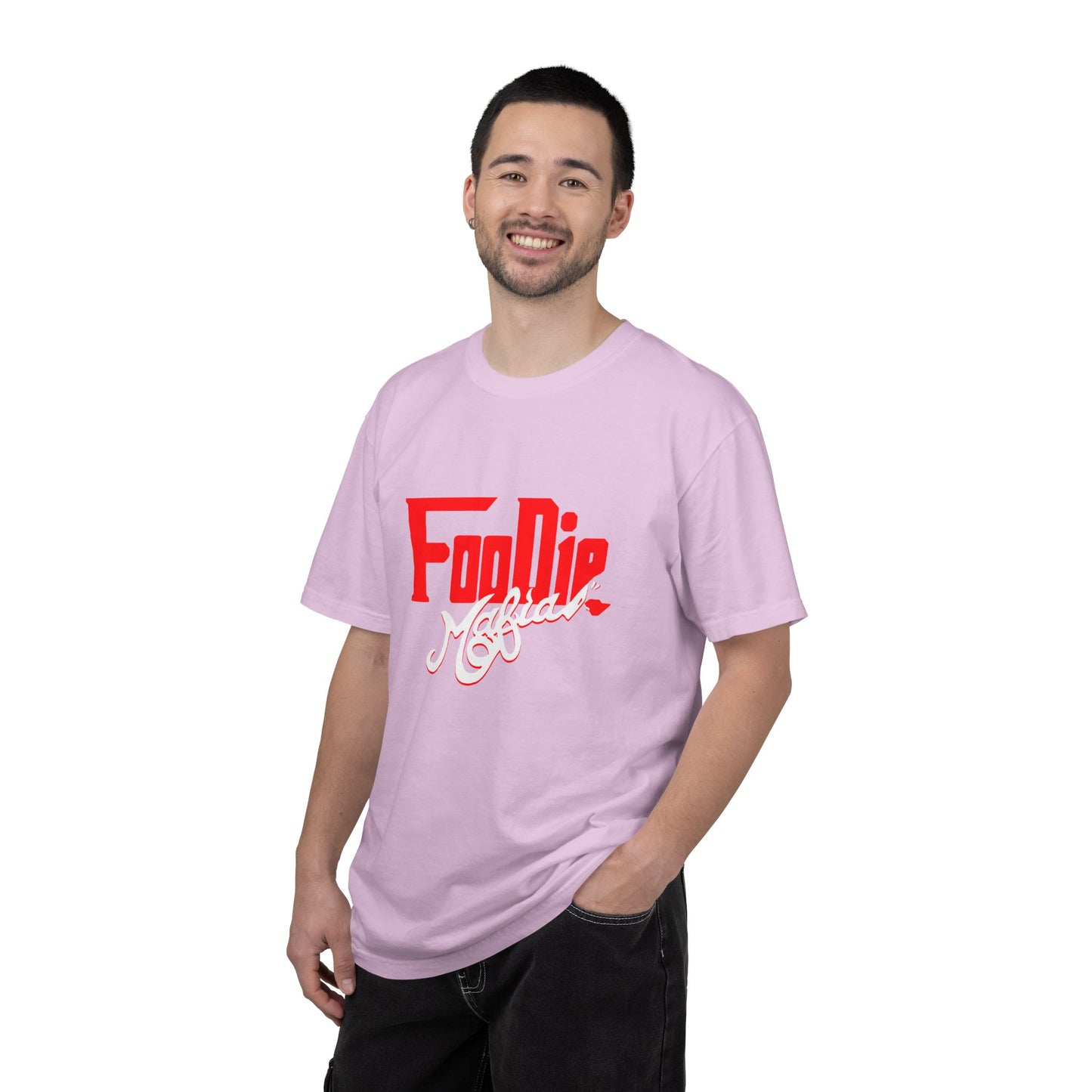 L.O.E.F Red Foodie Mafia Unisex Tee Shirt (White)