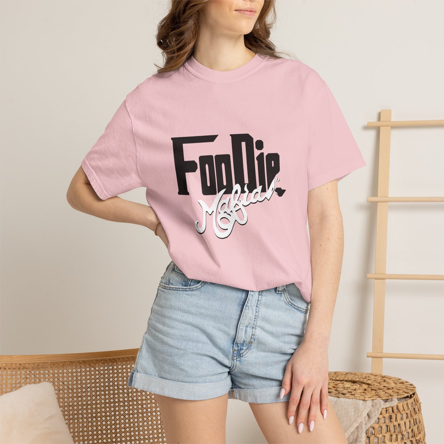 L.O.E.F Foodie Mafia Unisex Tee shirt (White)