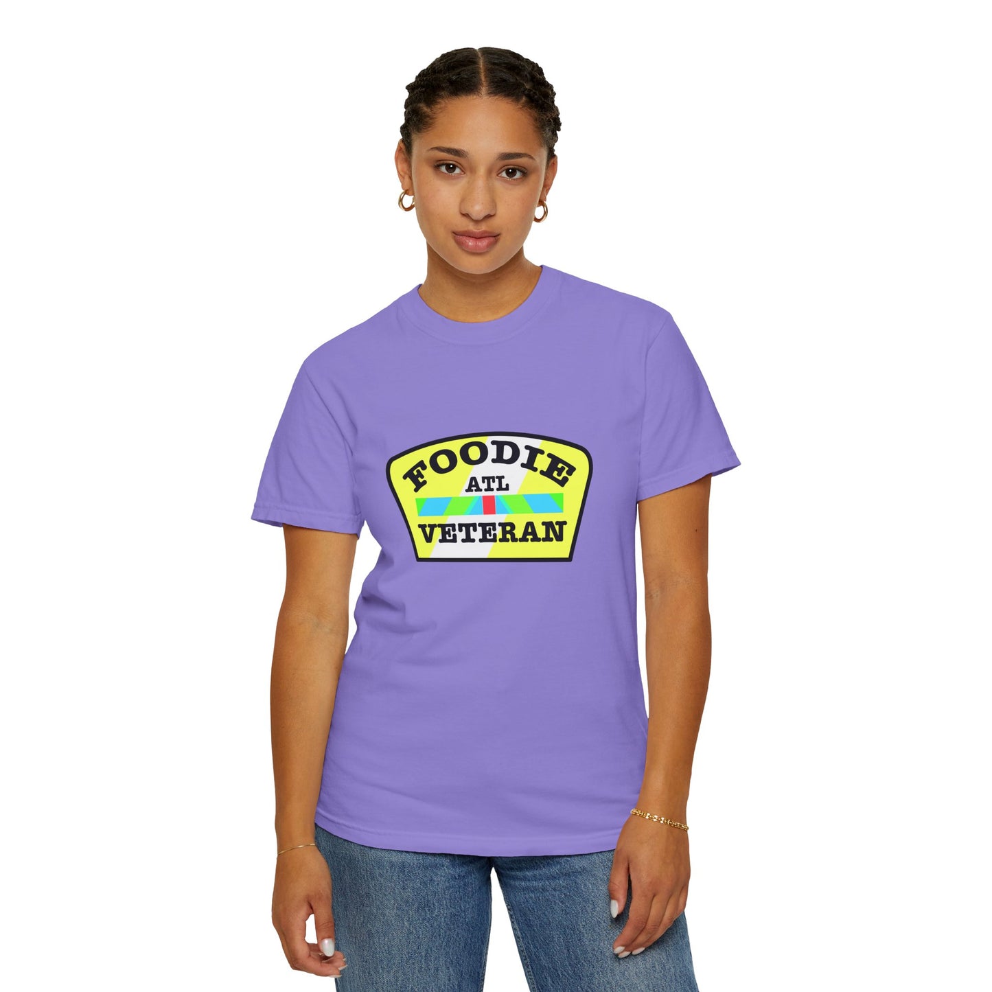 L.O.E.F Foodie Veteran ATL Unisex Tee Shirt (Yellow and Black)