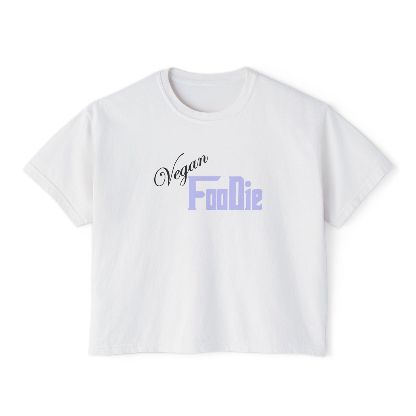 L.O.E.F Women Vegan Foodie Boxy Tee (Lavender)
