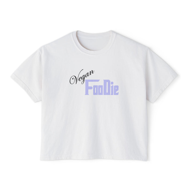 L.O.E.F Women Vegan Foodie Boxy Tee (Lavender)