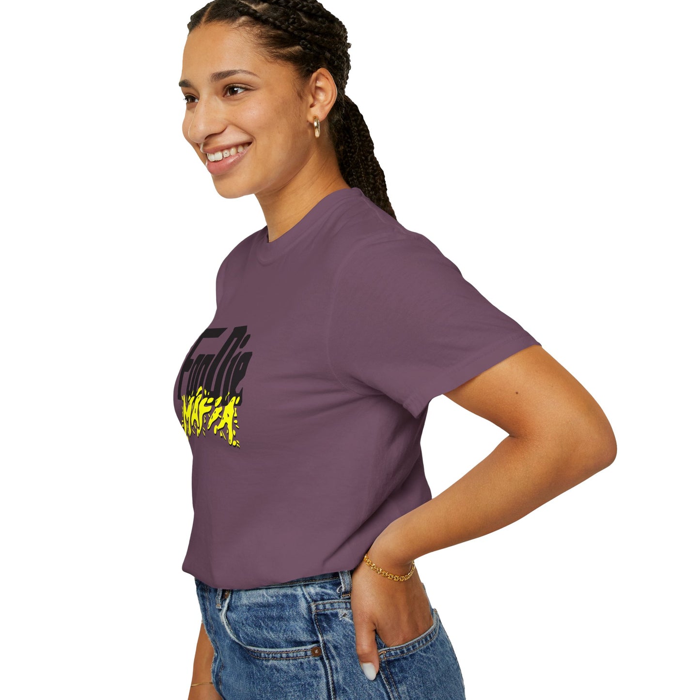 L.O.E.F Foodie Mafia Unisex Tee Shirt (Bright Yellow)