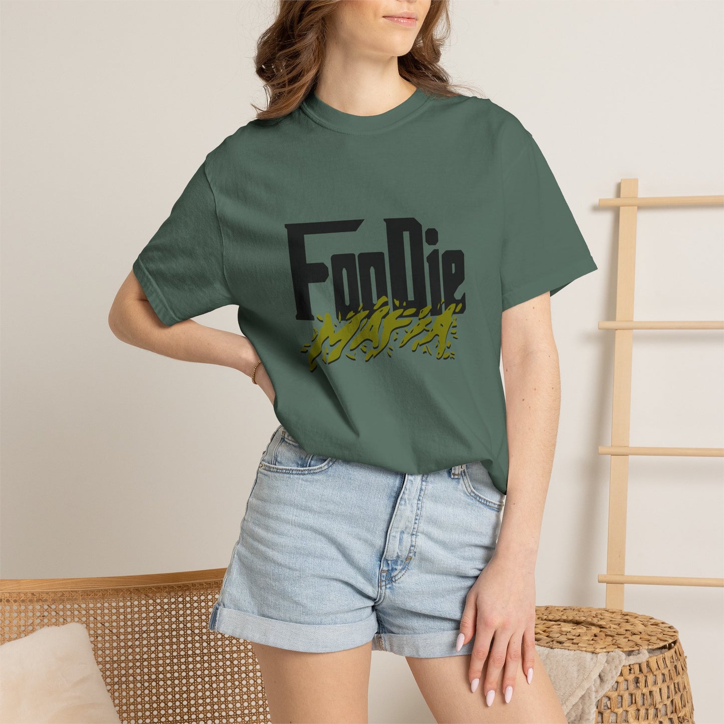 L.O.E.F Foodie Mafia Tee Shirt (Olive Green)