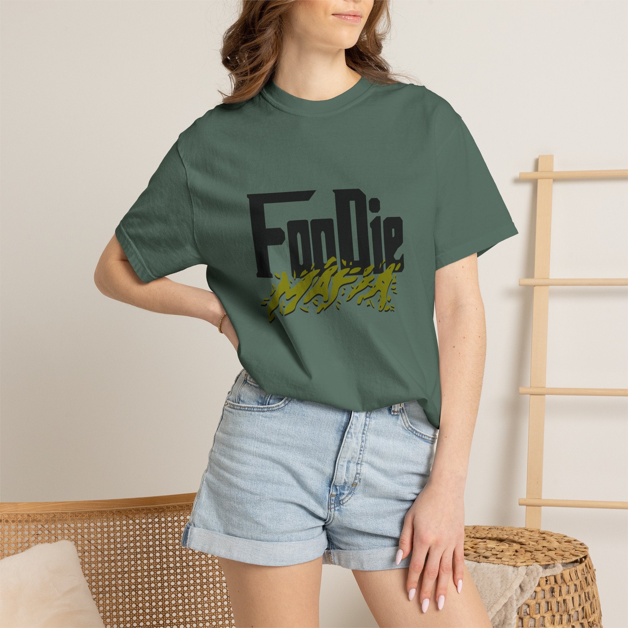 L.O.E.F Foodie Mafia Tee Shirt (Olive Green)