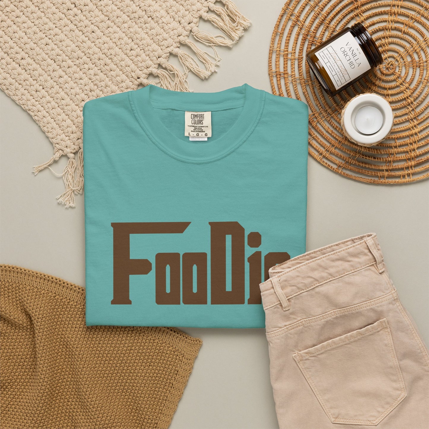 L.O.E.F Foodie Unisex Tee Shirt (Dark Brown)