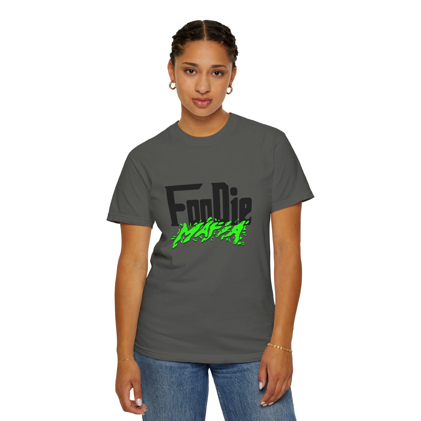 L.O.E.F Foodie Mafia Tee Shirt (Neon Green)