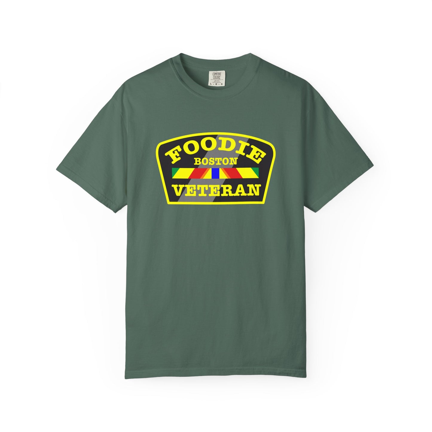 L.O.E.F Foodie Veteran BOSTON Unisex Tee Shirt (Yellow)