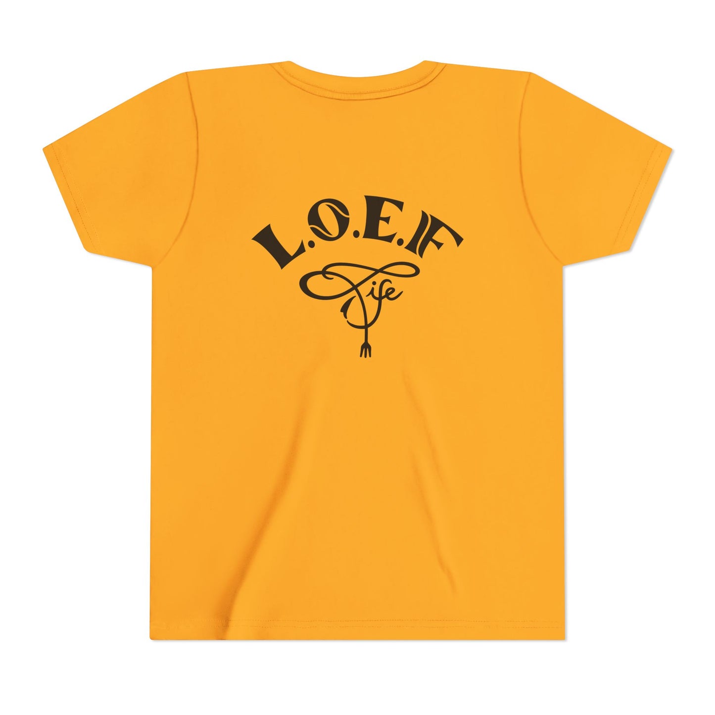 L.O.E.F Foodie 4Life Young Tee Shirt  (Fiery Red)