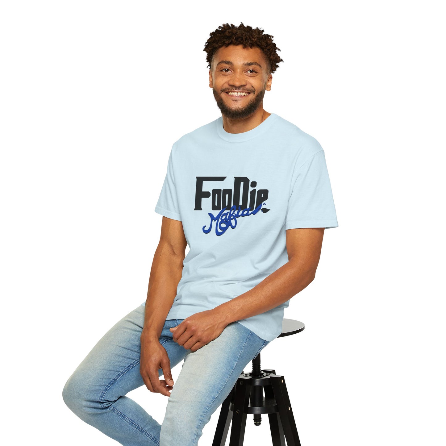 L.O.E.F Foodie Mafia Unisex Tee shirt (Cobalt Blue)