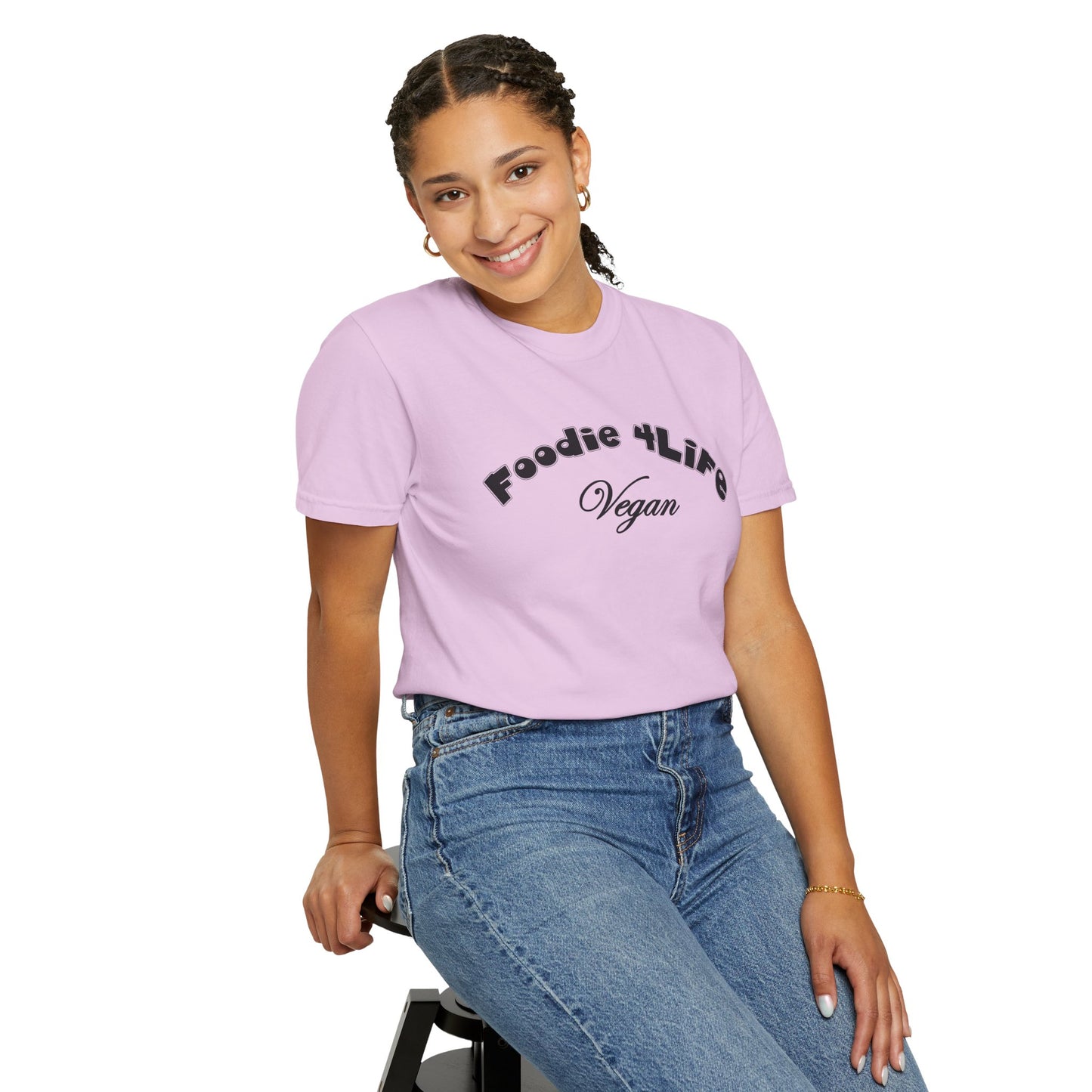 L.O.E.F Foodie 4Life Vegan Unisex Tee Shirt (Black)