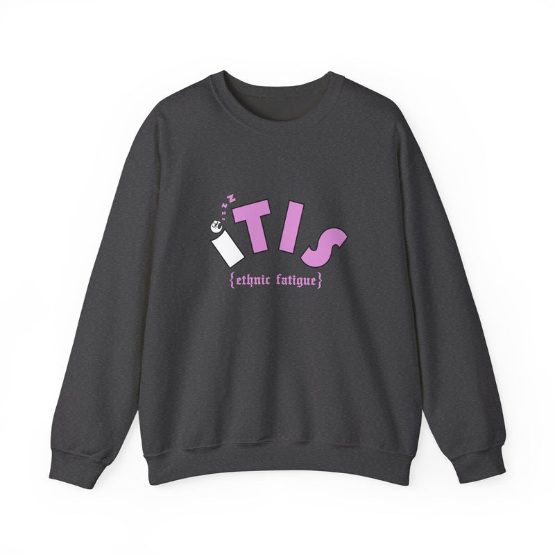 L.O.E.F ITIS Unisex Sweatshirt (White and Pink)