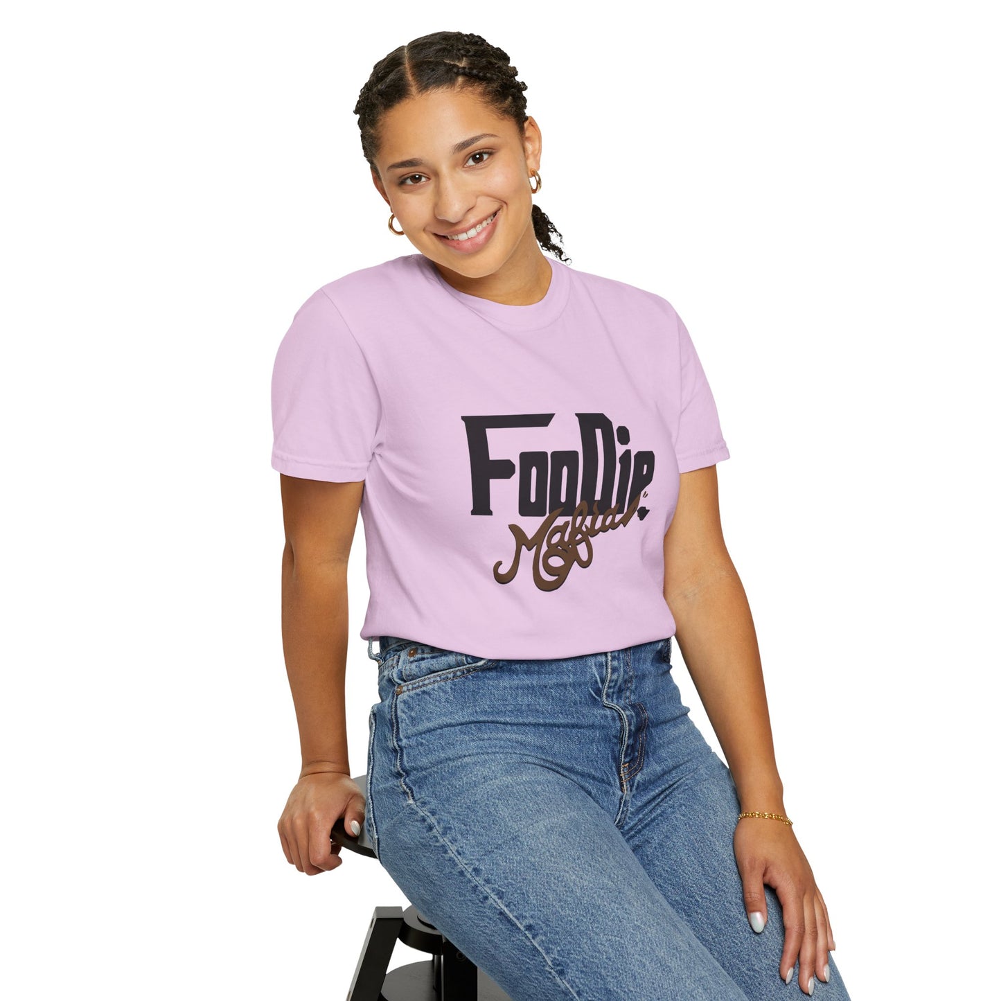 L.O.E.F Foodie Mafia Unisex Tee shirt (Dark Brown)