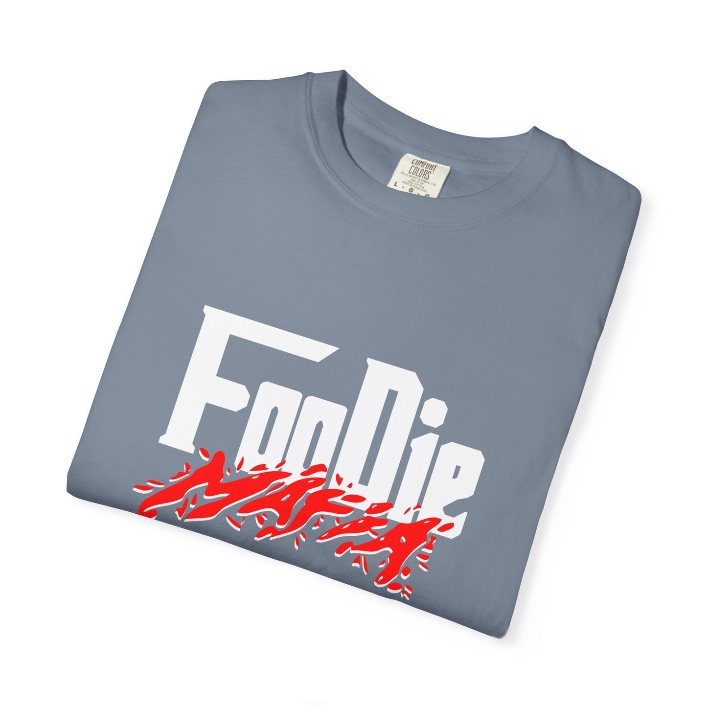 L.O.E.F White Foodie Mafia Unisex Tee shirt (Candy Apple Red)