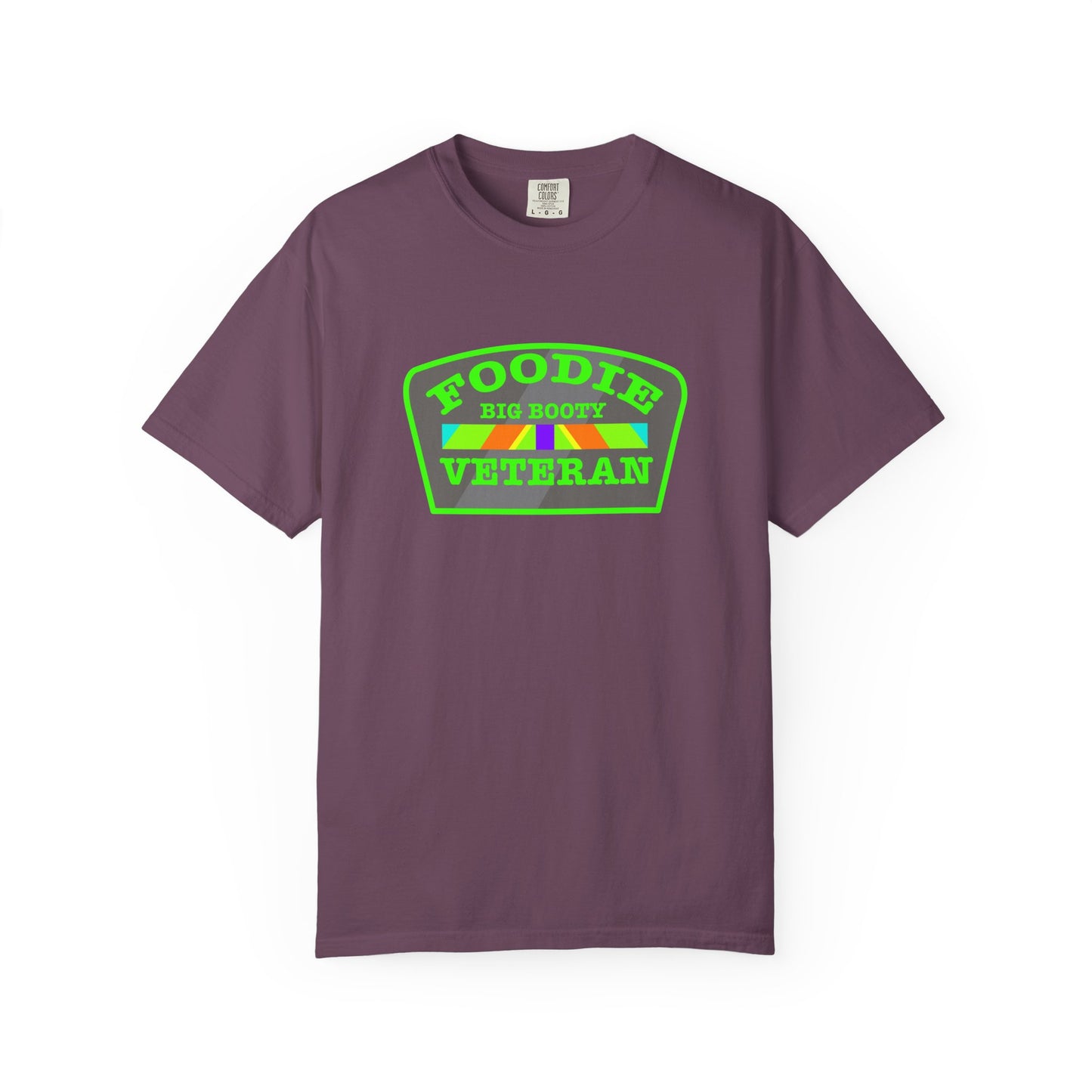 L.O.E.F Foodie Veteran BIG BOOTY Unisex Tee Shirt (Green)