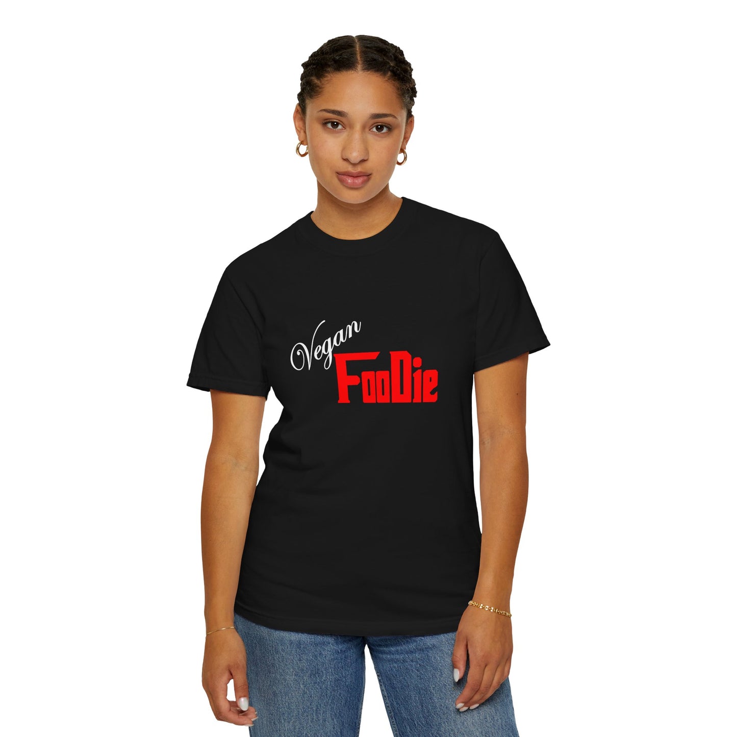 L.O.E.F Unisex Vegan Foodie Tee Shirt (Fiery Red)