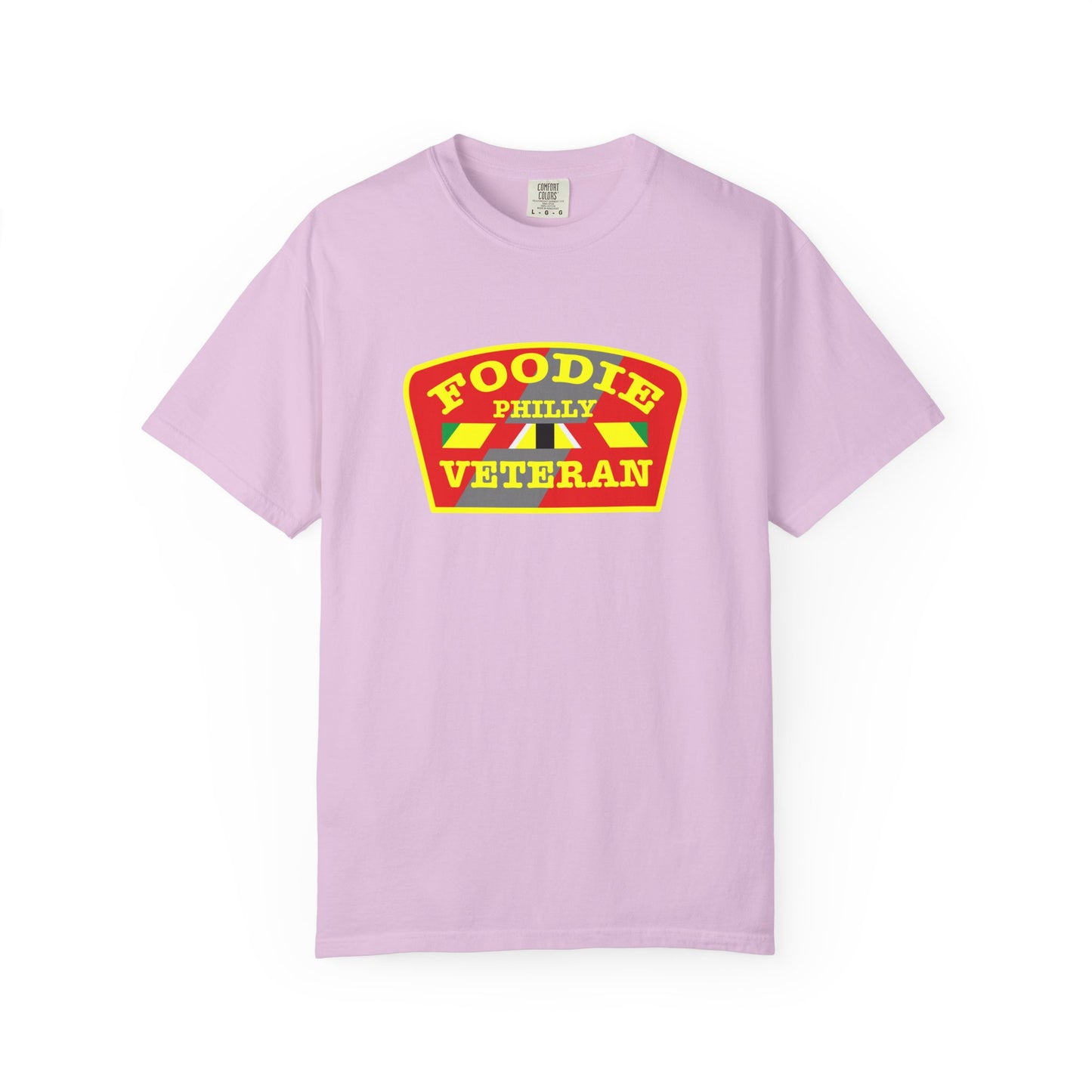 L.O.E.F Foodie Veteran PHILLY Unisex Tee Shirt (Yellow)