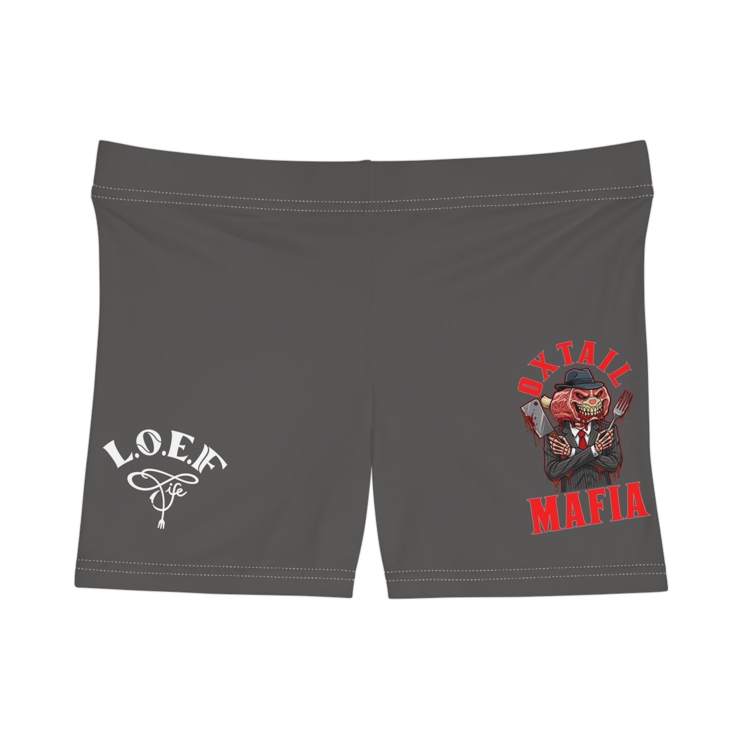 L.O.E.F Oxtail Mafia Women's Athletic Shorts