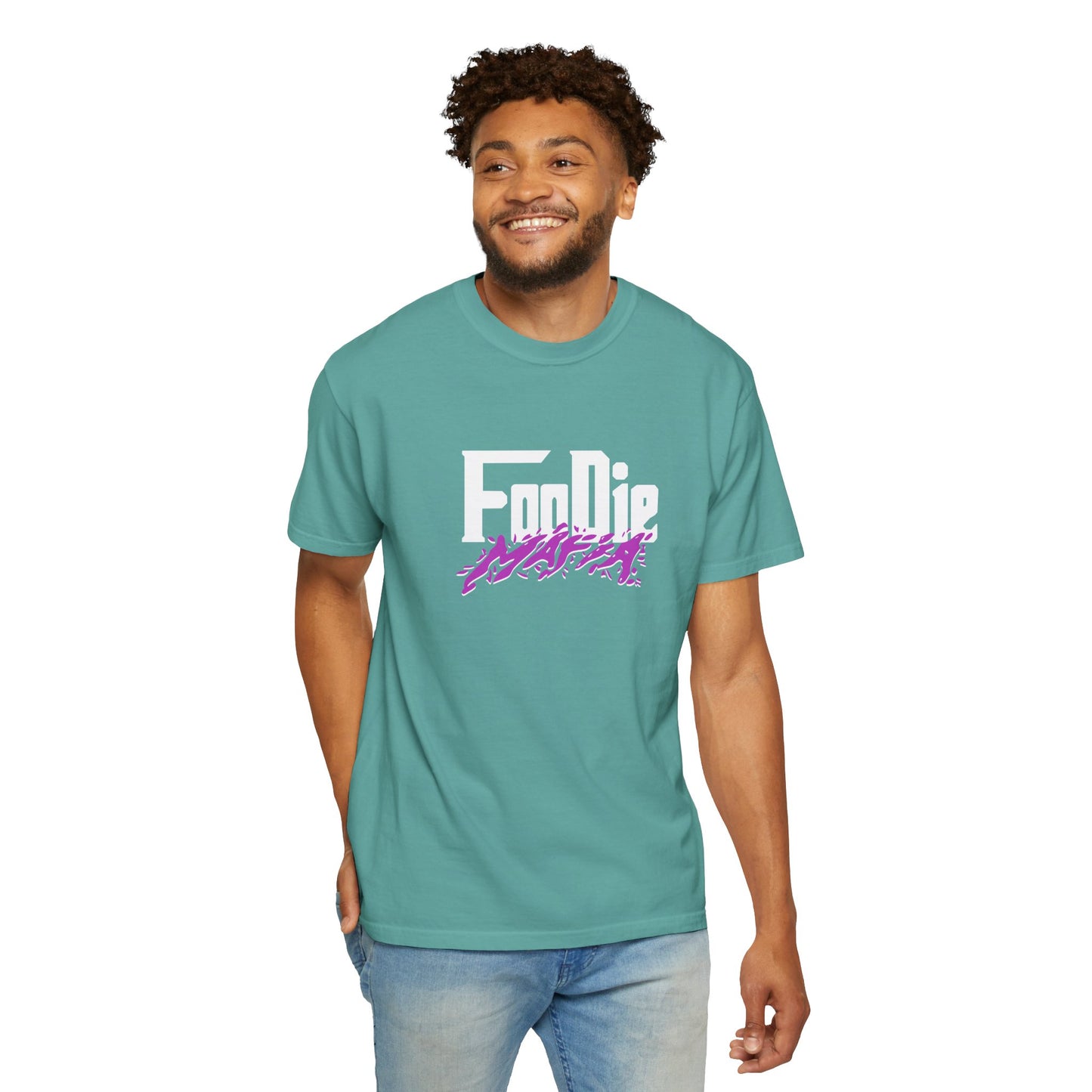 L.O.E.F White Foodie Mafia Tee Shirt (Purple)