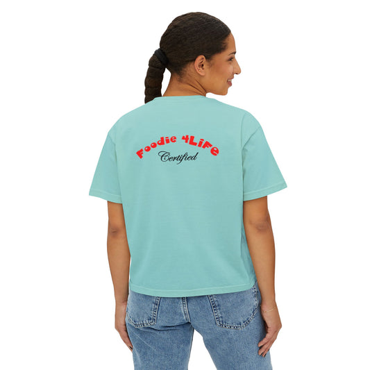 L.O.E.F Foodie 4Life Certified Boxy Tee (Fiery Red)